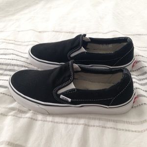 Black Vans Slip Ons
